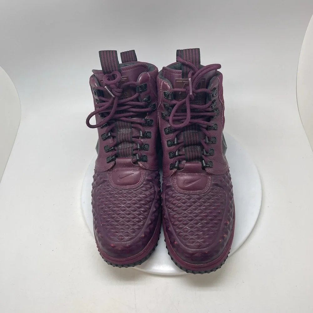 Nike Lunar Force 1 Duckboot 17 Bordeaux Mens 10.5 High Top Boots 916682-601